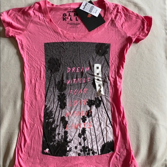 Pink graphic T-shirt - Picture 2 of 3